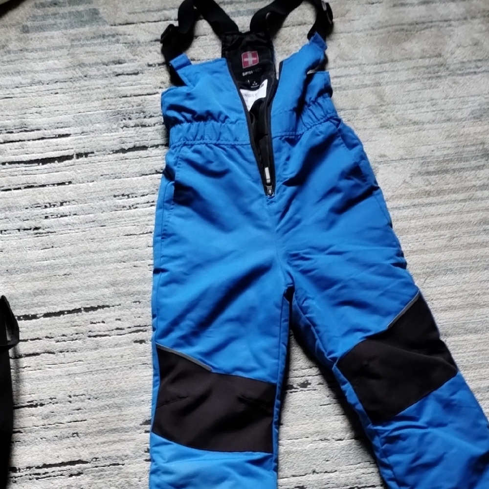 Swiss Tech Blue and Black Kids Overalls